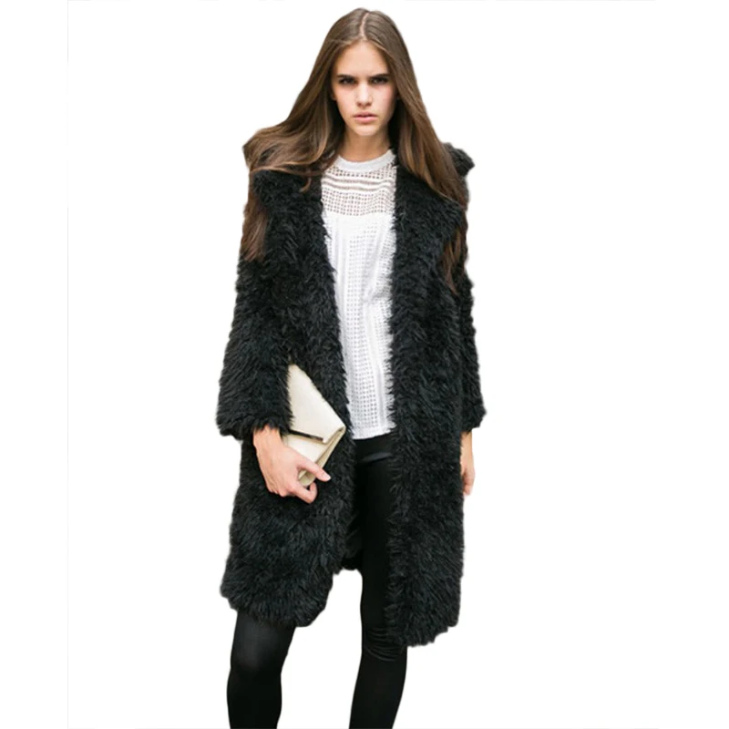 Шуба с отворотом Длинная зимняя 9205|wool coat|fur wool coatwool coat long |