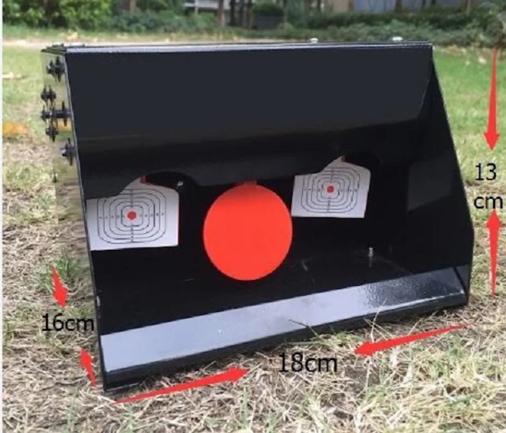 

Black Pellet Trap-Man Silhouette Resettable Target