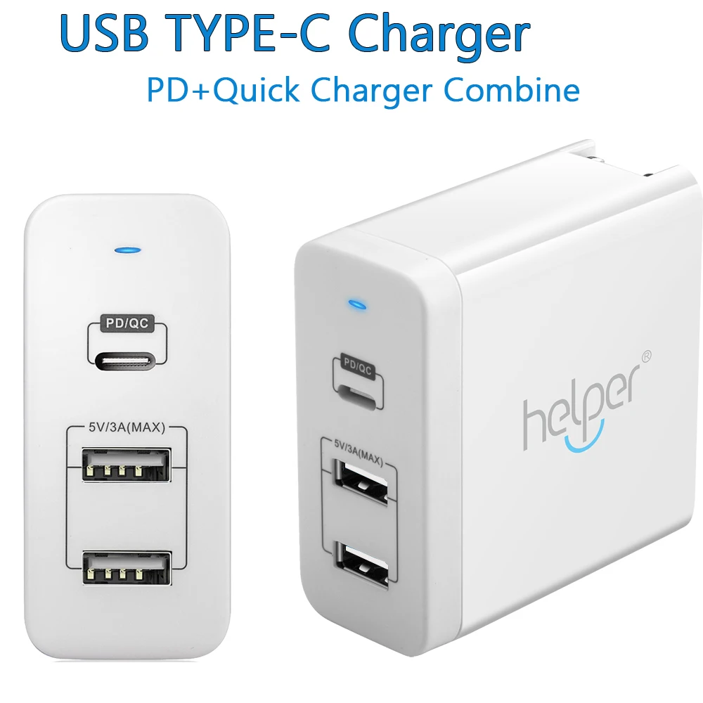 USB C зарядное устройство быстрая доставка QC 3 0 Type PD порта для нового Macbook samsung HP DELL