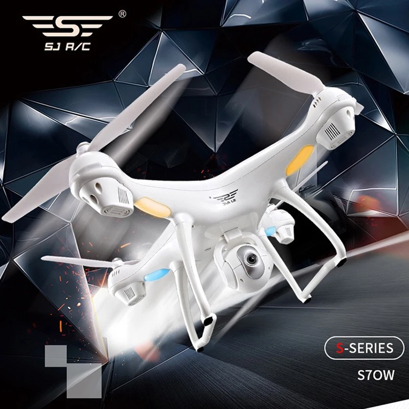 SJRC S70W двойной gps Follow Me WI FI FPV Радиоуправляемый Дрон вертолет 400 м расстояние 1080 P HD