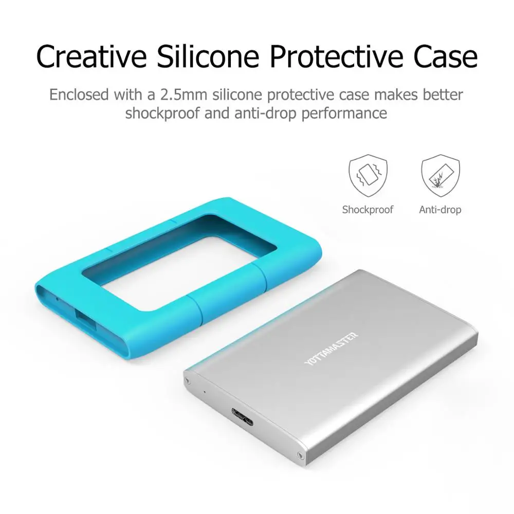 Yottamaster алюминиевый 2 5 дюймовый корпус для жесткого диска Sata к USB 3 0 адаптер