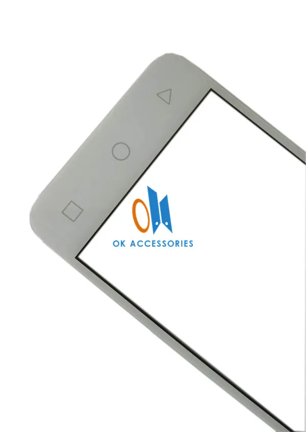 Черно-белое стекло для ремонта передней крышки Alcatel One Touch OT 5019 5019A 5019X 5019D OT5019 OT5019D 1 шт. в комплекте.