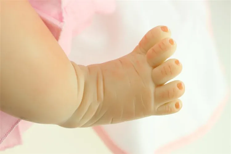 22 дюйма Reborn Baby Doll виниловая силиконовая детская кукла реалистичные игрушки для