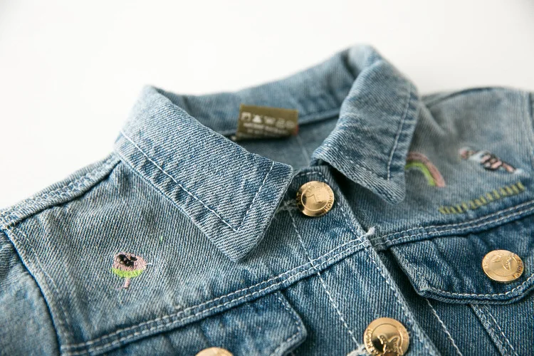 Denim Coat 2019 autumn clothes for boys and girls denim jacket children clothing Cowboy Kids coat 3yrs baby Fall Outwear | Детская