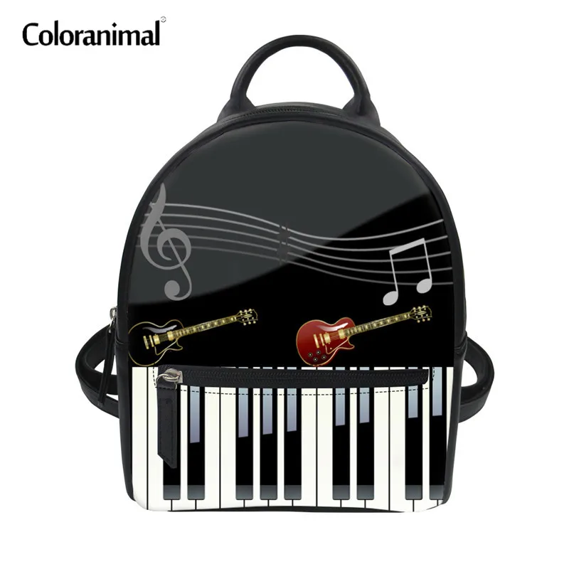 Женский мини школьный рюкзак Coloranimal с музыкальной клавиатурой Paino повседневные