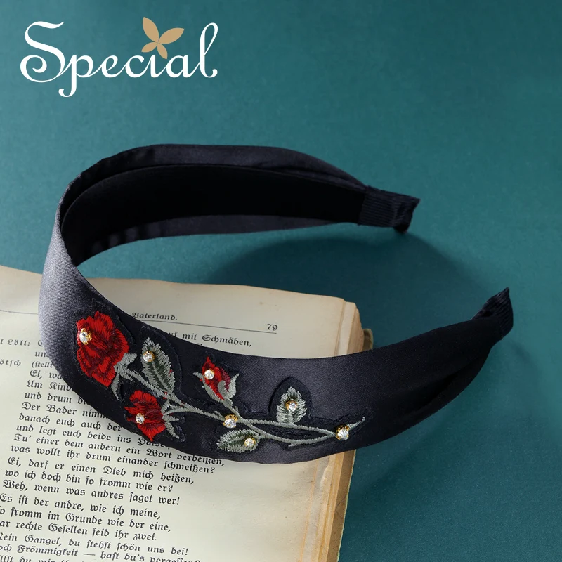 Специальные Мода вышивать Hairbands Романтический цветок широкий Женские аксессуары