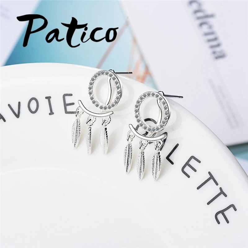 Новое поступление женские модные серьги из стерлингового серебра 925 пробы для