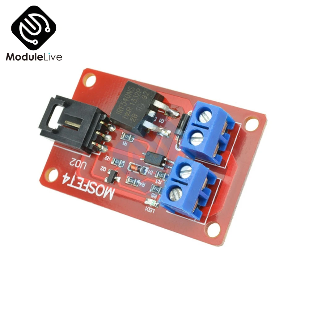 

1 Channel 1CH 1 Route MOSFET Button IRF540 + MOSFET Switch Board Module for Arduino