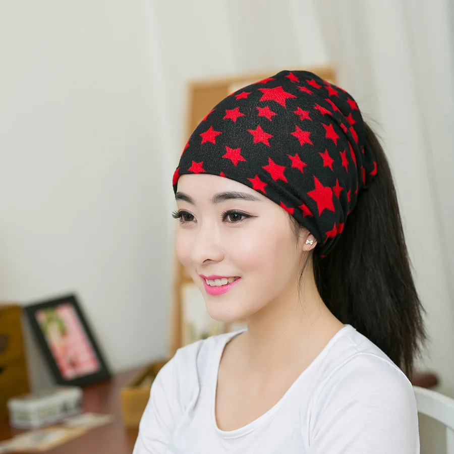 1 шт. Новинка весна и осень женский тюрбан шапка шарф шапочка 3 в мульти аксессуары