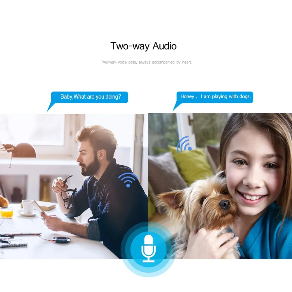 Беспроводная ip камера BESDER Pan/Tilt 1080P Мини купольная Wi Fi Проводная двухсторонняя