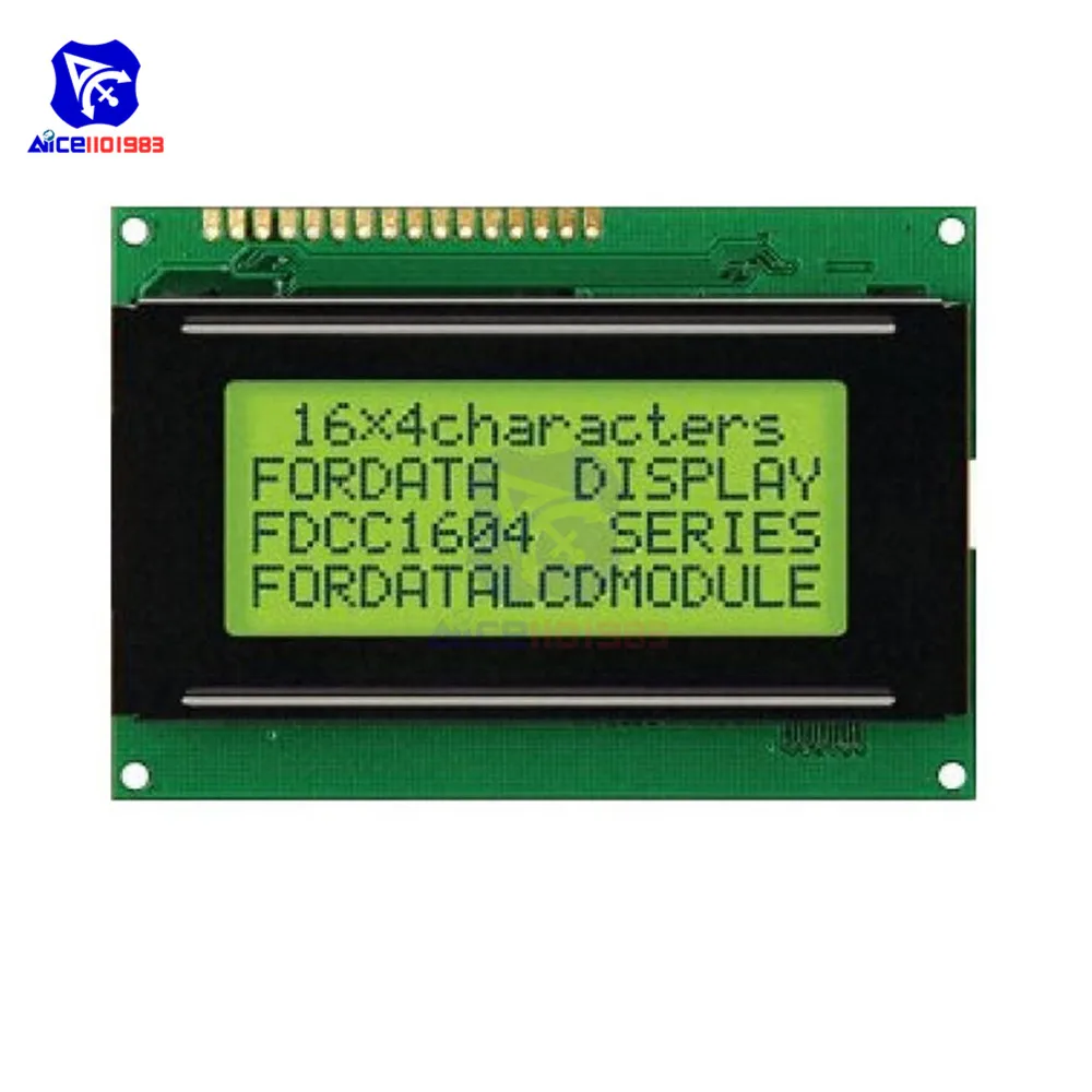 Модуль ЖК дисплея 16X4 модуль LCM синий/желтый черный свет для Arduino 5V 1604|ЖК-модули| |