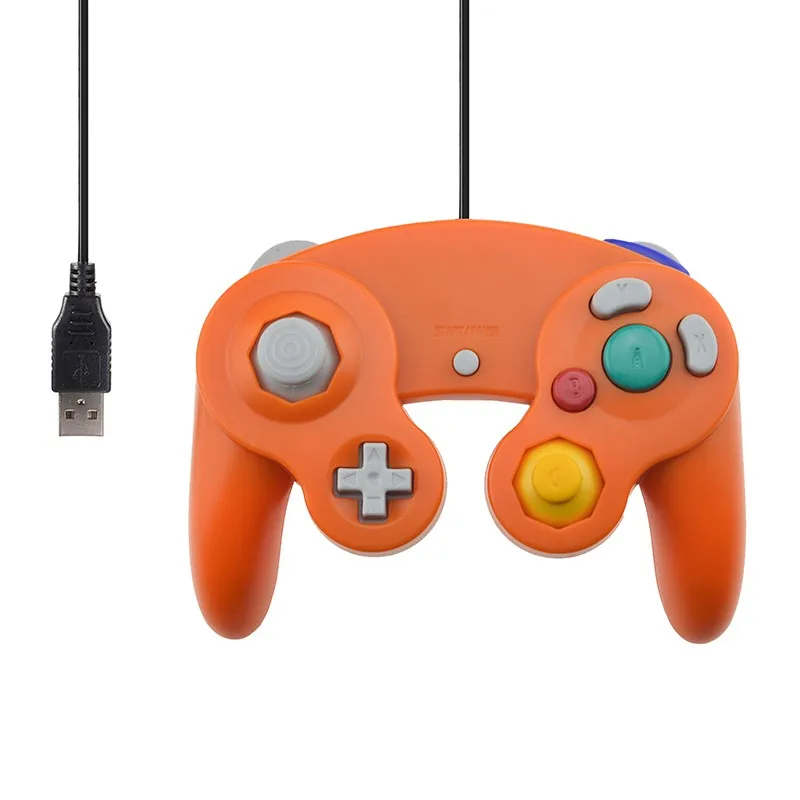 Для Gamecube контроллер USB проводной ручной джойстик для NAND для NGC GC контроллер для MAC компьютера ПК геймпад