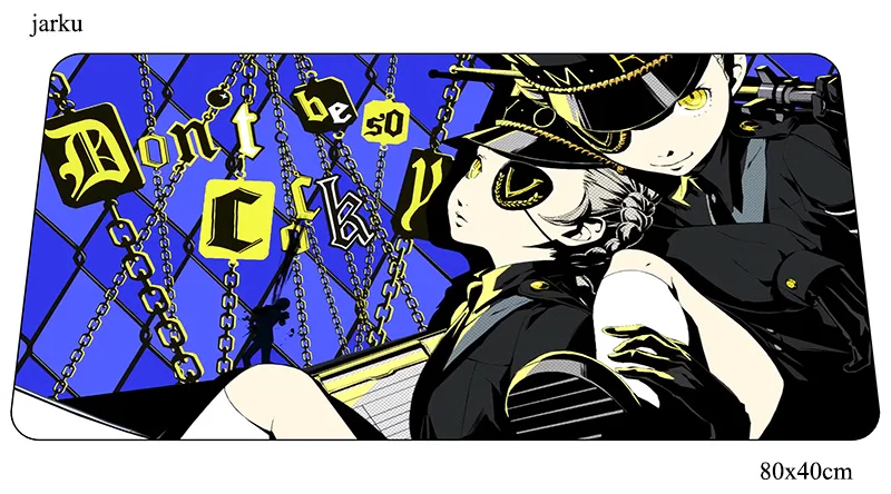 Size 800x400x2mm Persona 5 Коврик для мыши 800x400x2 мм игровой коврик для мыши с блокировкой края офисный коврик для ноутбука толстый коврик для мыши игры pc геймерские коврики - Цвет: Size 800x400x2mm