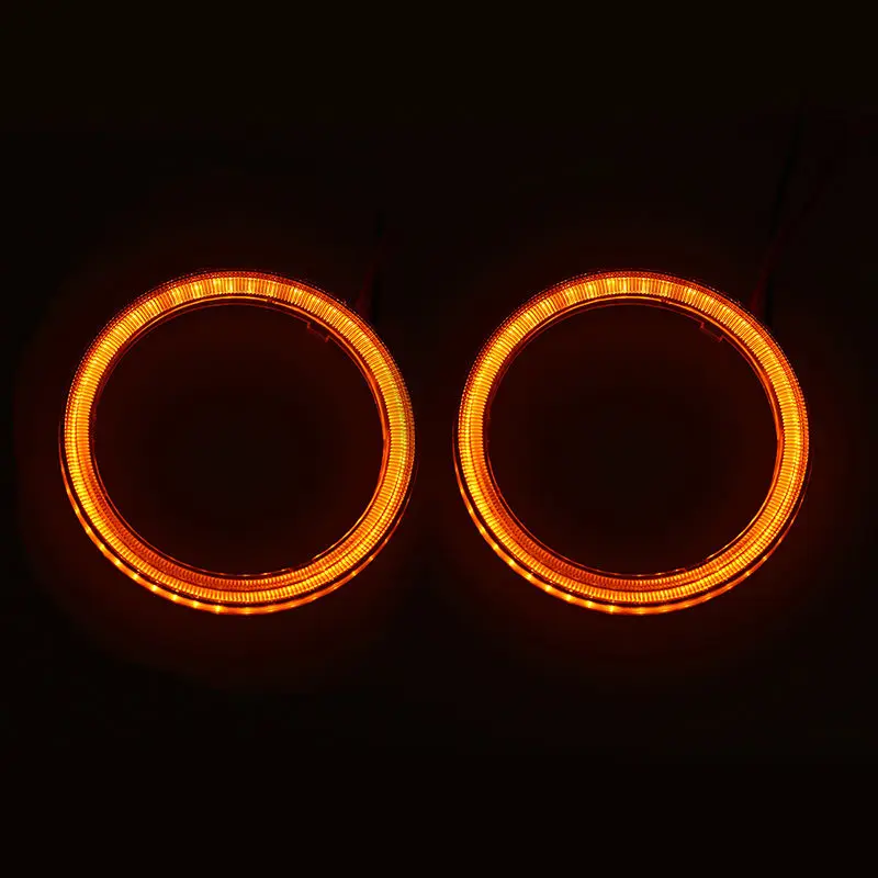 2 шт. Автомобильные светодиодные кольца ангельские глазки 60 мм 70 80 90 100