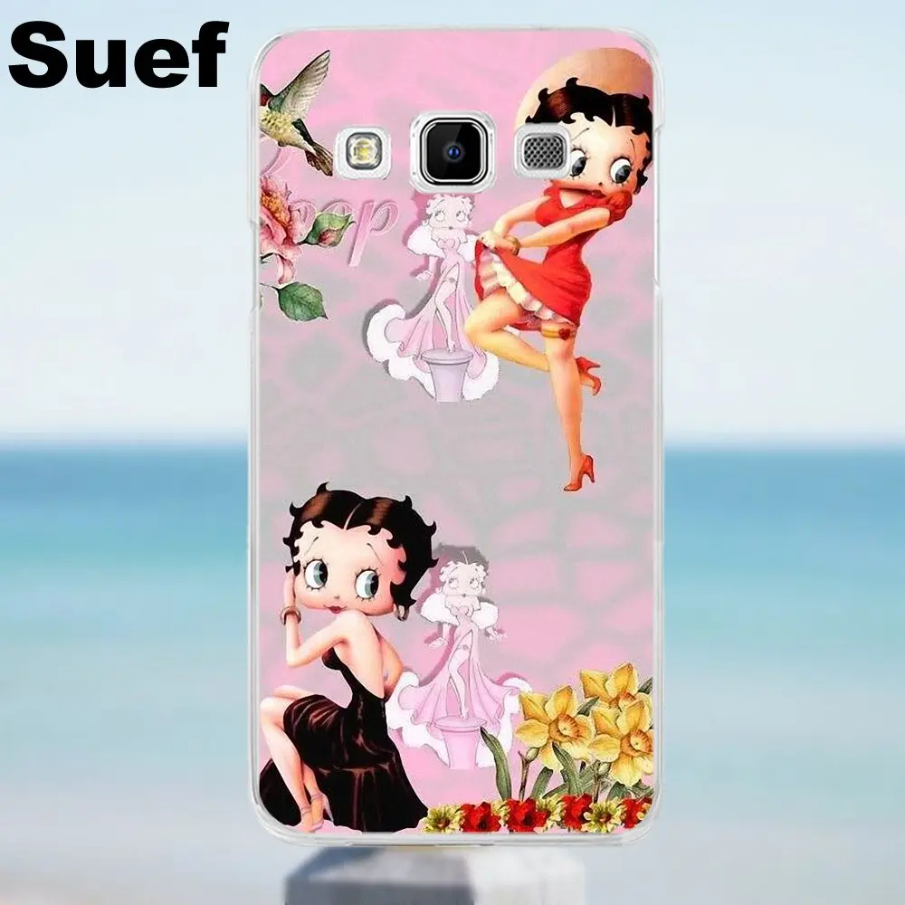 Suef мягкий чехол сексуальная мультяшная Бетти Буп для Galaxy Alpha Core Prime Note 2 3 4 5 S3 S4 S5 S6 S7