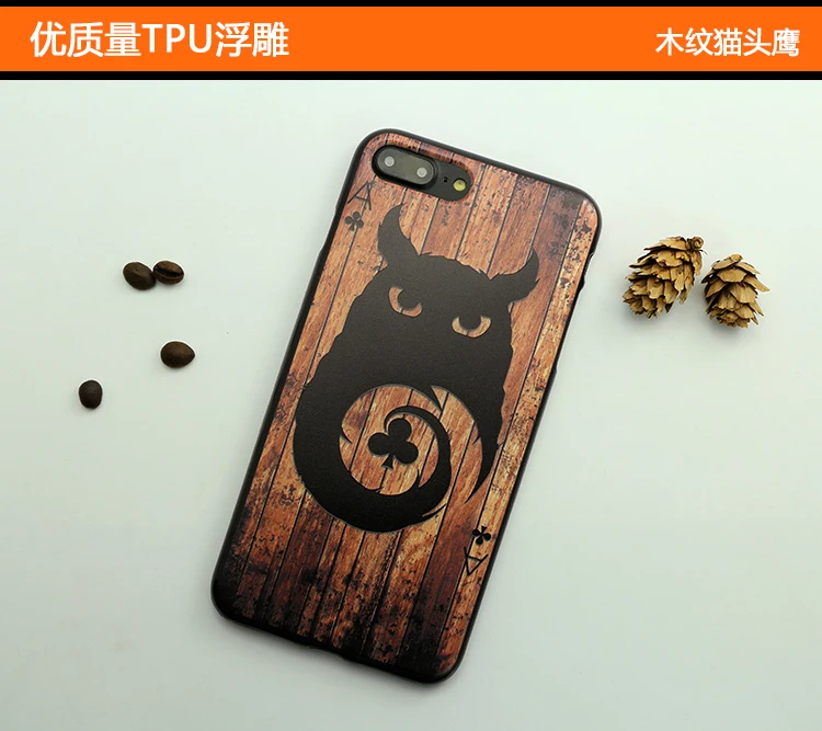 Чехол для телефона серии Wood Relief мягкий чехол из ТПУ с рисунком IPhone 5/6/6s/6plus/6s