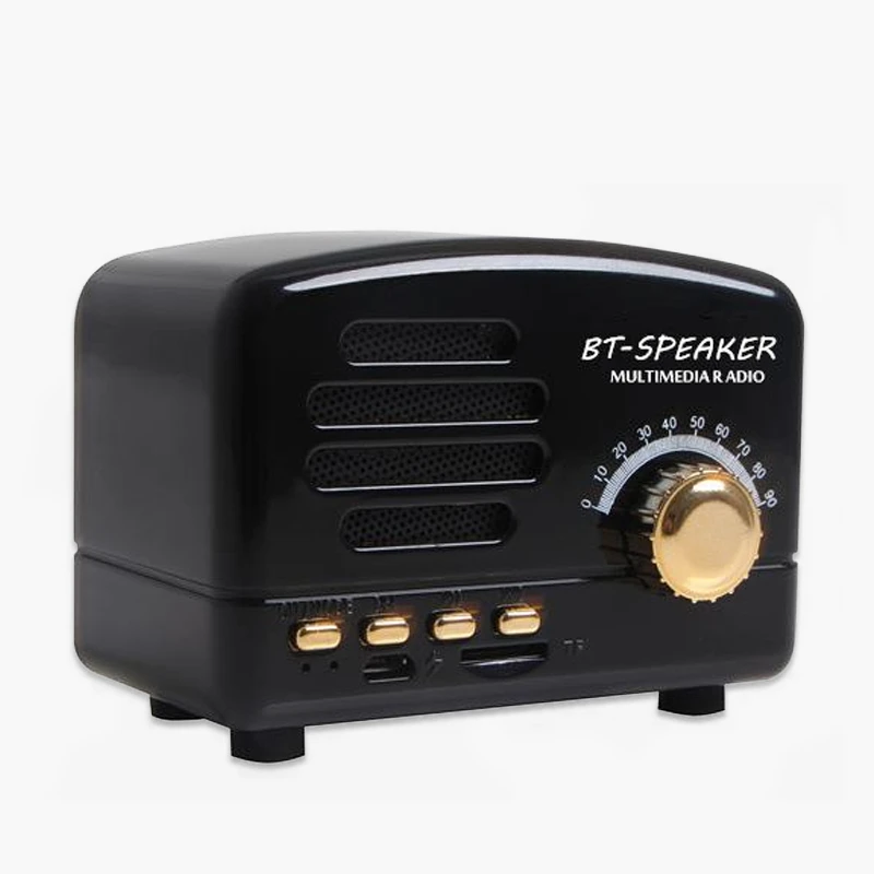 Классический Bluetooth колонка в ретро стиле дерево 5 W громкий Динамик Supprot карты