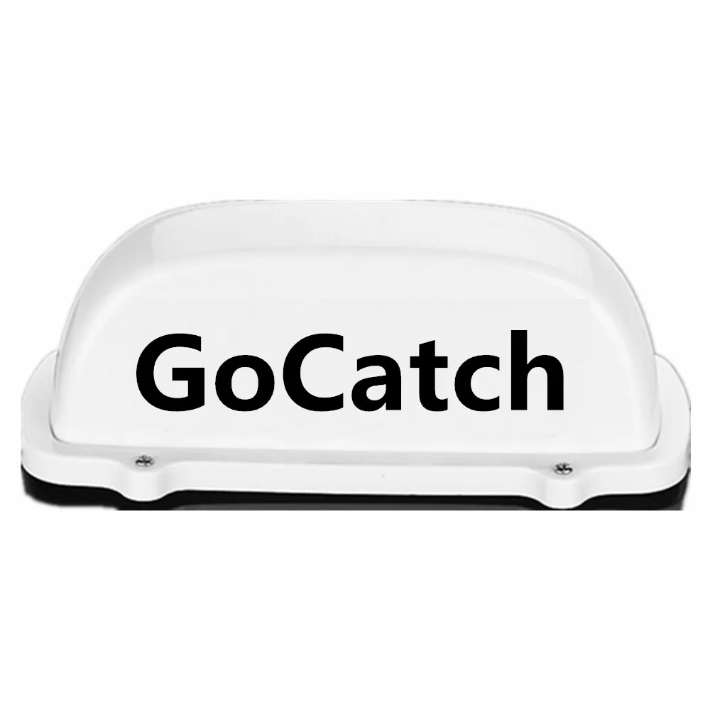 

12V GoCatch Taxi Top Light New LED Roof GoCatch Sign TOP Light With Magnetic Base 3M Line For Australia Car