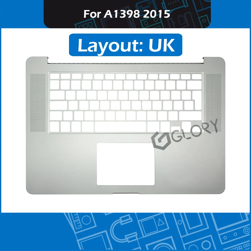 

Новый ноутбук A1398, верхняя крышка Великобритании, макет для Macbook Pro Retina 15 "Mid 2015, верхняя крышка, подставка для рук, замена MJLQ2 MJLT2