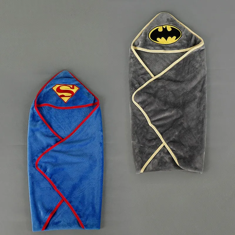 Детское одеяло подарок для новорожденных Супермен Мягкая флисовая детская