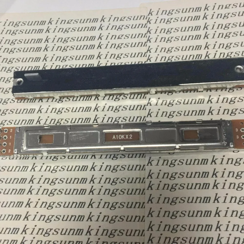 

Потенциометр затемнения тайваньский миксер фейдер A10KX2 12,8 см 128 мм двухканальный A10K A103