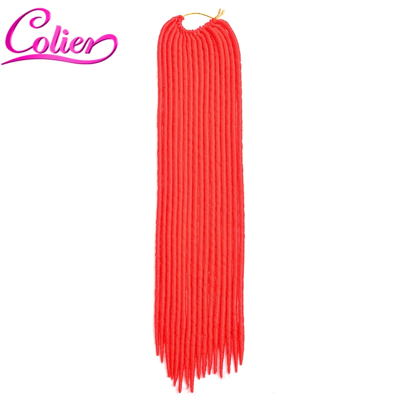 7Pieces/Lot 20strands/Piece Soft Dread Braids Havana Mambo Faux Locs Crochet Hair Synthetic Braiding Clip In |