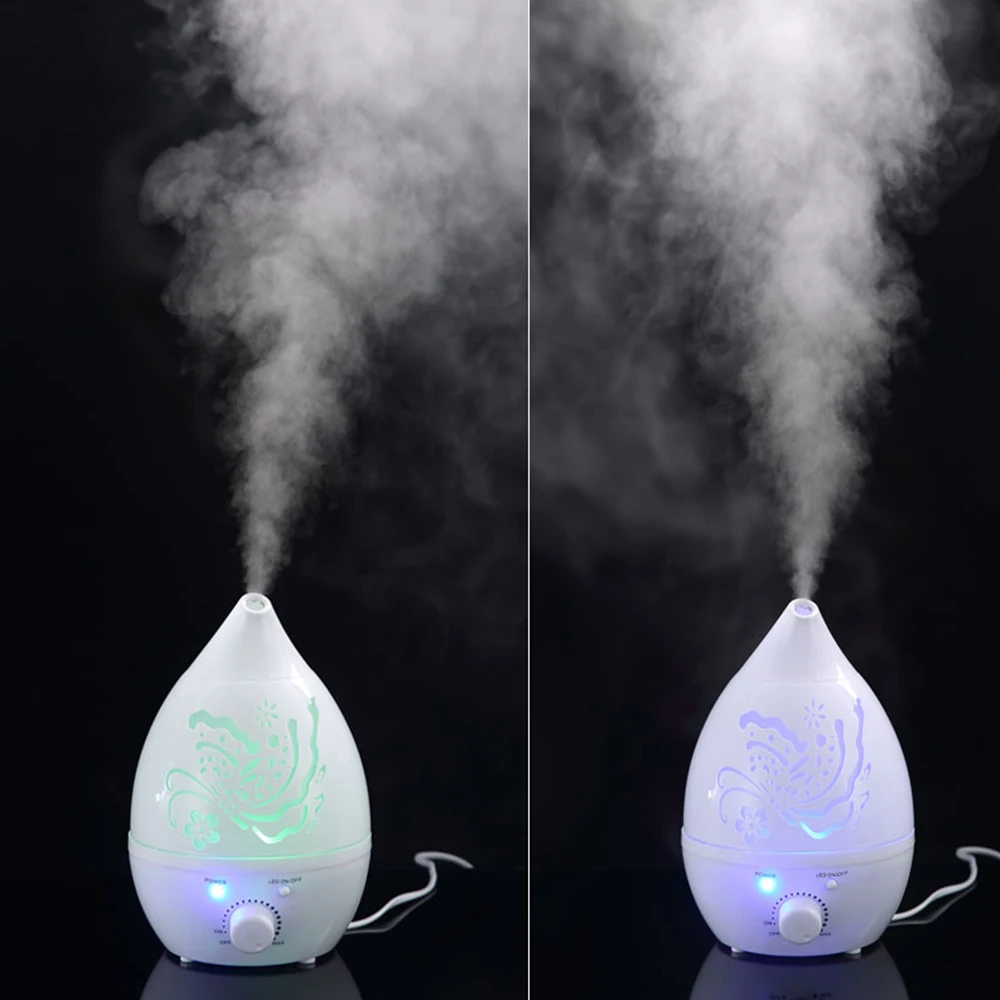 Air Humidifier Aroma Essential Oil Diffuser 7 Color LED with Carve Mist Maker for Home Office Fogger Baby Room Aromatherap | Бытовая