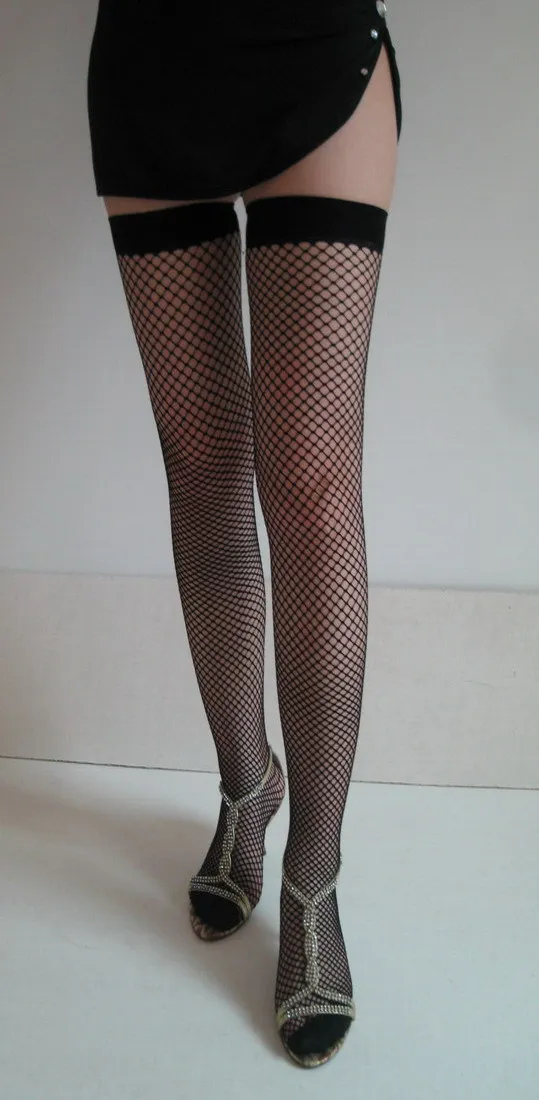 Модные женские гольфы черные красные белые с сеткой LC7905|fashion knee socks|knee socksstockings thigh
