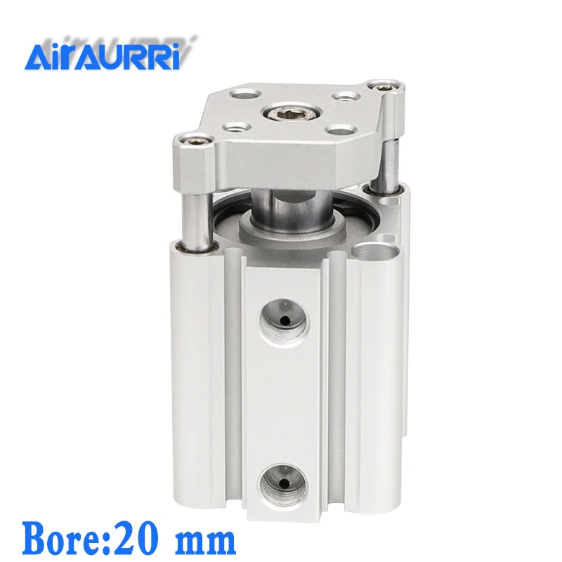smc type air cylinder CQMB bore 20mm stroke 5/10/15/20/25/30/35/40/45/50mm Double Acting compact pneumatic rod guide cylinder sda cylinder compact pneumatic air 20mm bore 5 100mm stroke sda20 pneumatic double acting cylinder air piston cylinder sda20 25