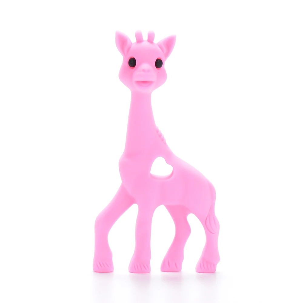 Силиконовый Прорезыватель жирафа Мягкий 1 шт. детская игрушка для прорезывания - Фото №1