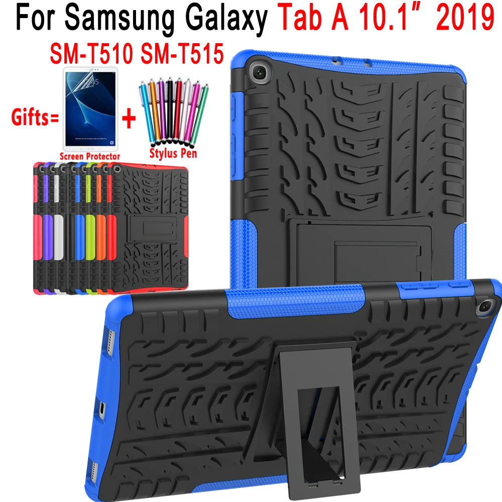 Силиконовый чехол для Samsung Galaxy Tab A 10 1 2019 T510 T515 SM противоударный ручка +