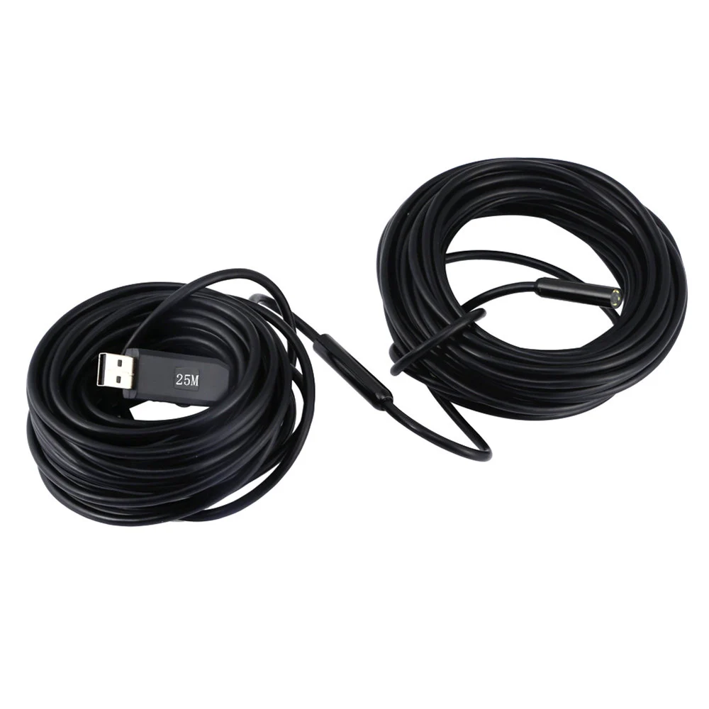 JINGLESZCN USB камера эндоскопа 9 мм мини бороскоп осмотр 25 м кабель Водонепроницаемый