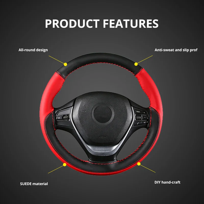 AUTOYOUTH 15 дюймов универсальная кожа из микрофибры с иглой и резьбой мягкая