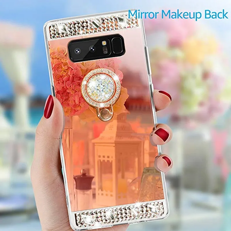 Bling роскошное зеркало ТПУ чехол для телефона для samsung J3 J5 J7 NEO A3 A5 A7 Grand Prime Note 9 на возраст 3, 4, 5, 8 S8 S9 плюс J4 J6