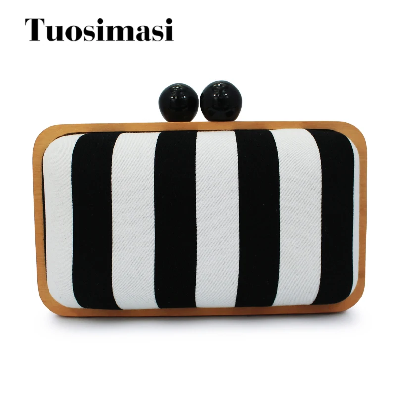 

striped pattern evening clutch bag for women lady handbag (C093)