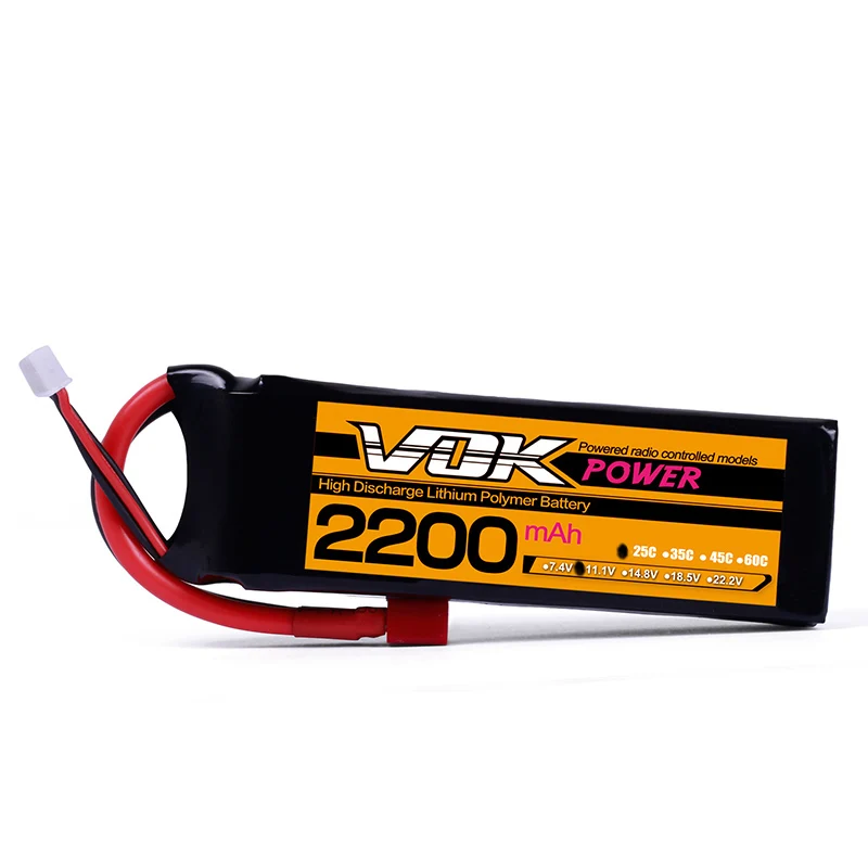 T-Plug Discharger Plug VOK 3S Lipo батарея 11,1 V 2200mAh 25C Lipo батарея универсальная для RC гоночный вертолет