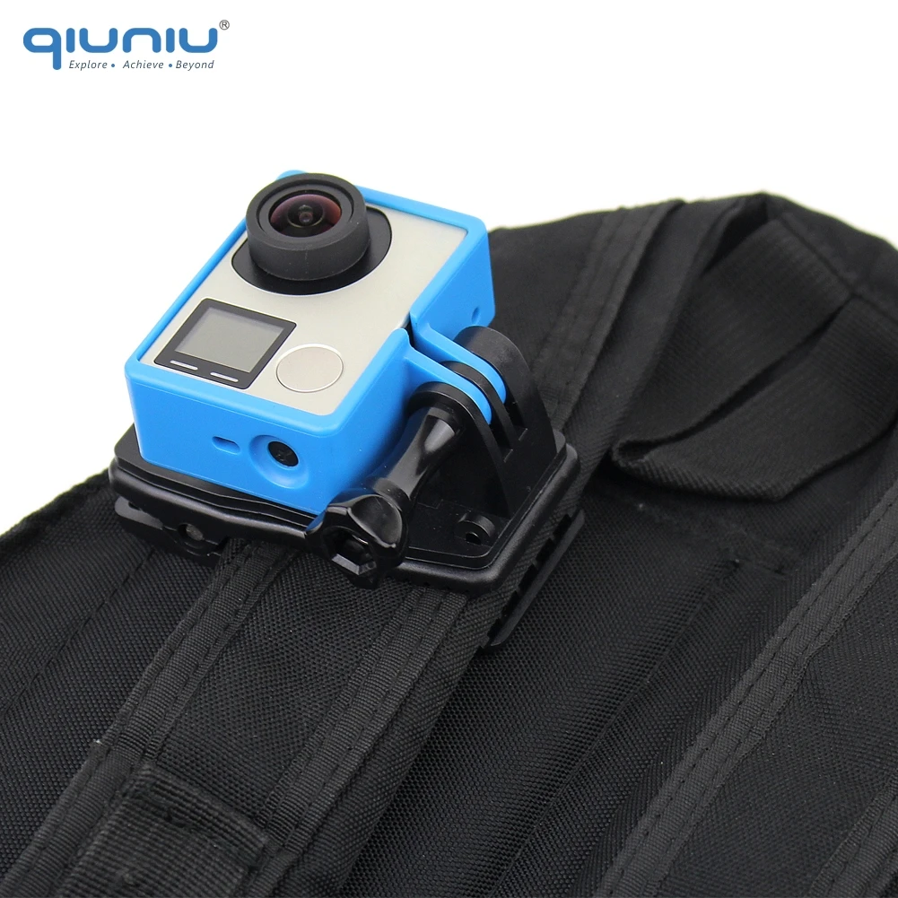 QIUNIU вращающийся на 360 градусов зажим для рюкзака шляпы нагрудный ремень быстрый