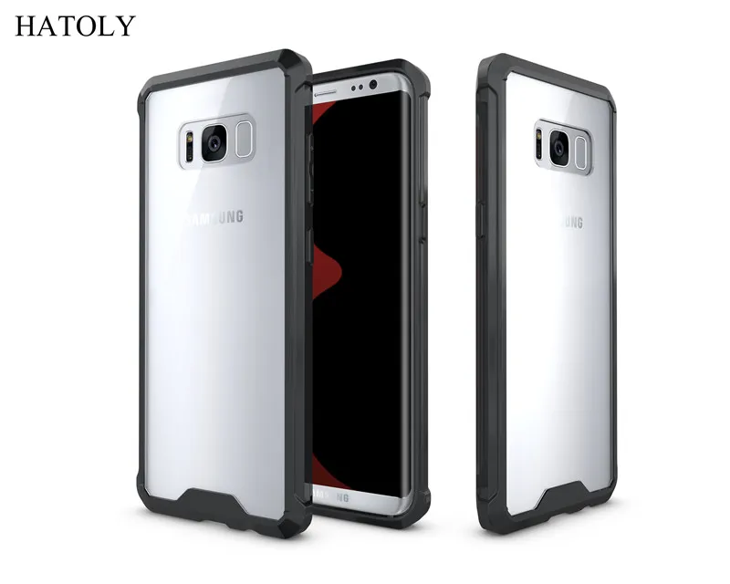 For Cover Samsung Galaxy S8 Case Silicone Transparent Armor Hard for Bag G9500 &lt |