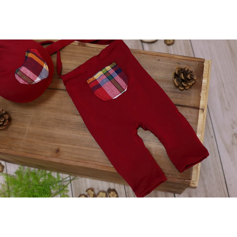 

Newborn sewing romper and hat set Baby hooded romper photography props Newborn overall outfit bodysuit photo studio props