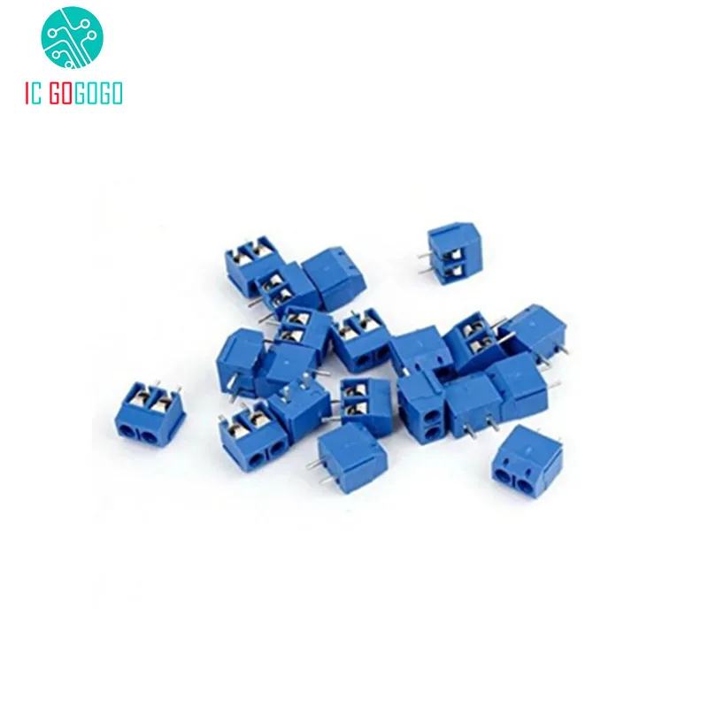 30 шт. KF301 2P шаг 5 0 мм прямой контактный PCB 2 клеммный блок разъем 300 В 15A|connector 2|connector