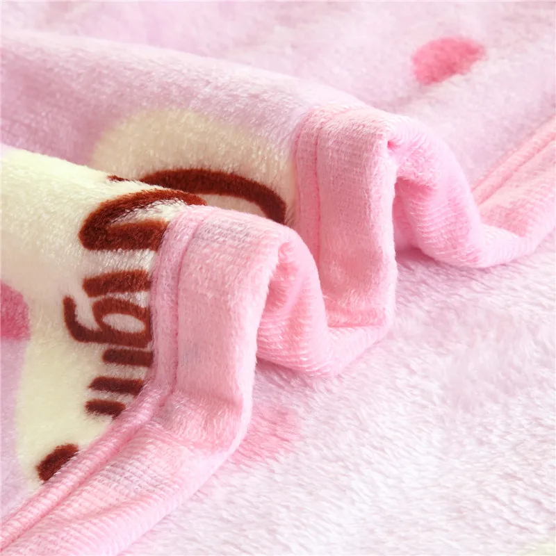 Модное милое розовое одеяло с рисунком поросенка одеяла для путешествий