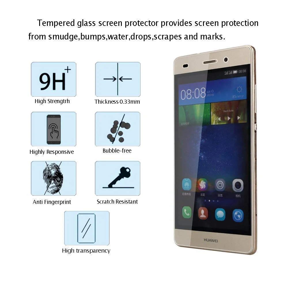 Закаленное стекло премиум класса для Huawei P8 Lite 2016 защита экрана Защитная пленка