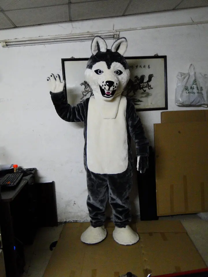 Лидер продаж 2014 костюм Хаски серого цвета для взрослых маскарадный Хэллоуина |