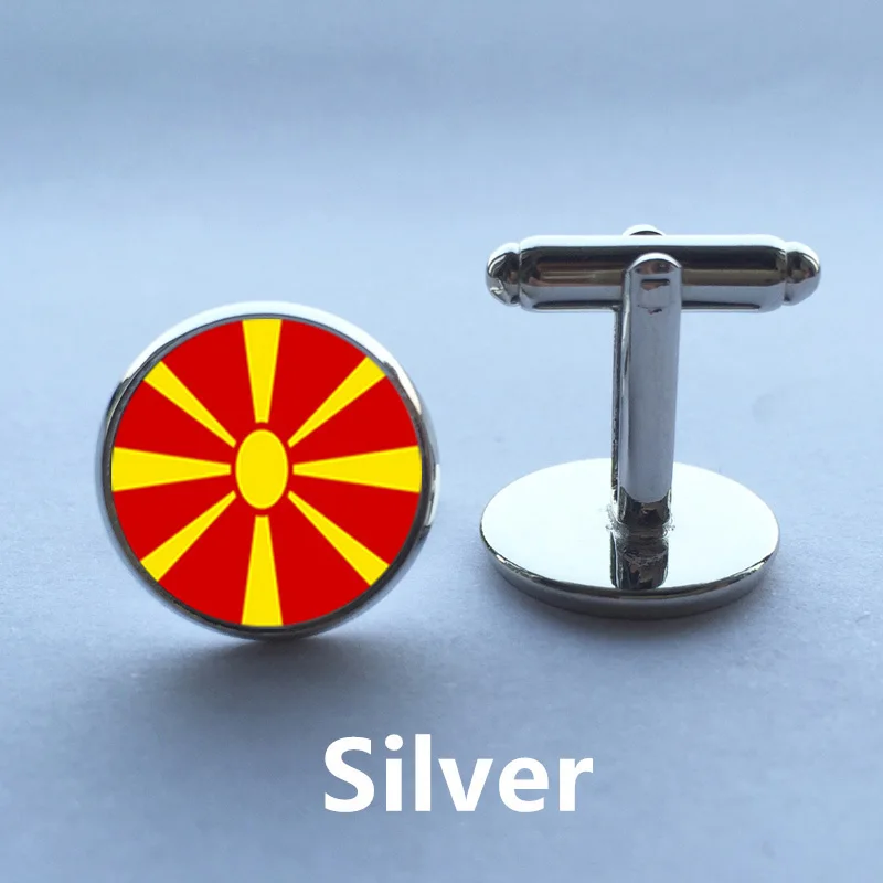 Бесплатная доставка новинка запонки ювелирные изделия красный цвет флаг