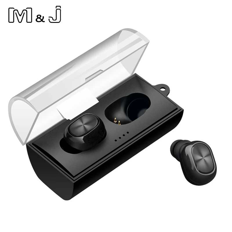 TWS-наушники M &amp J Mini с микрофоном беспроводные зарядным устройством | Электроника