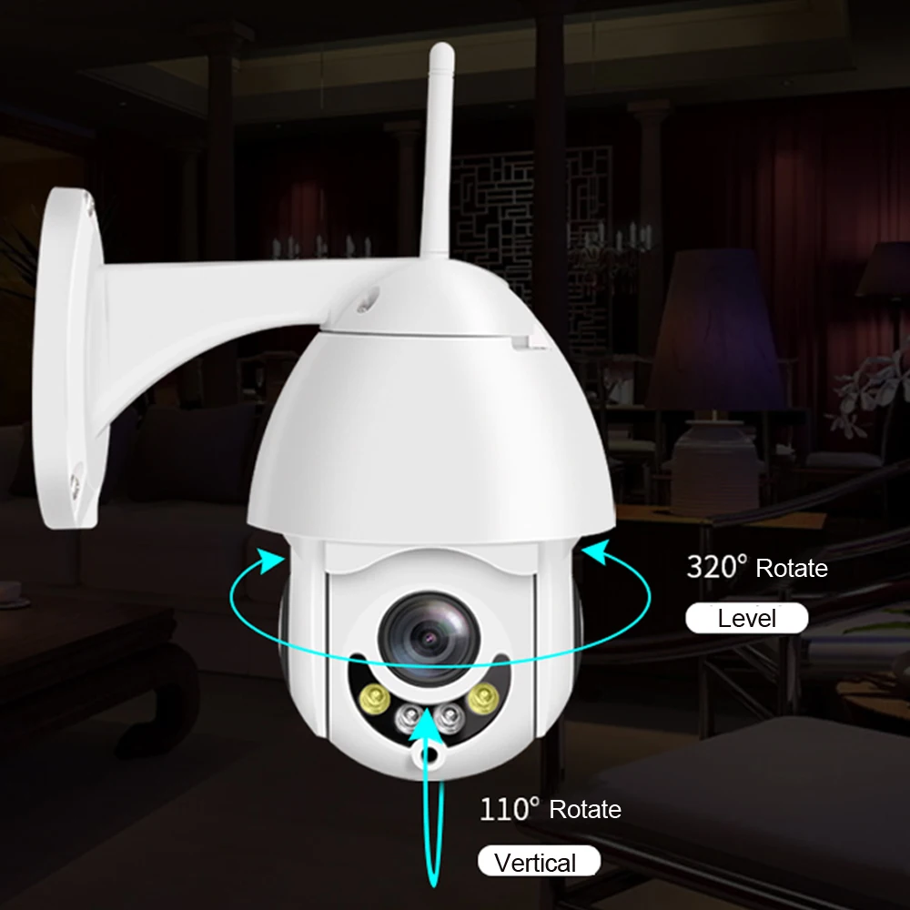 JORANK беспроводная Wifi IP 1080P камера Двусторонняя аудио Интерком 5x оптический зум PTZ