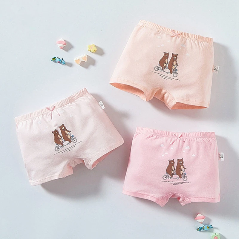 3 шт./партия качественное детское нижнее белье хлопковые шорты для девочек с