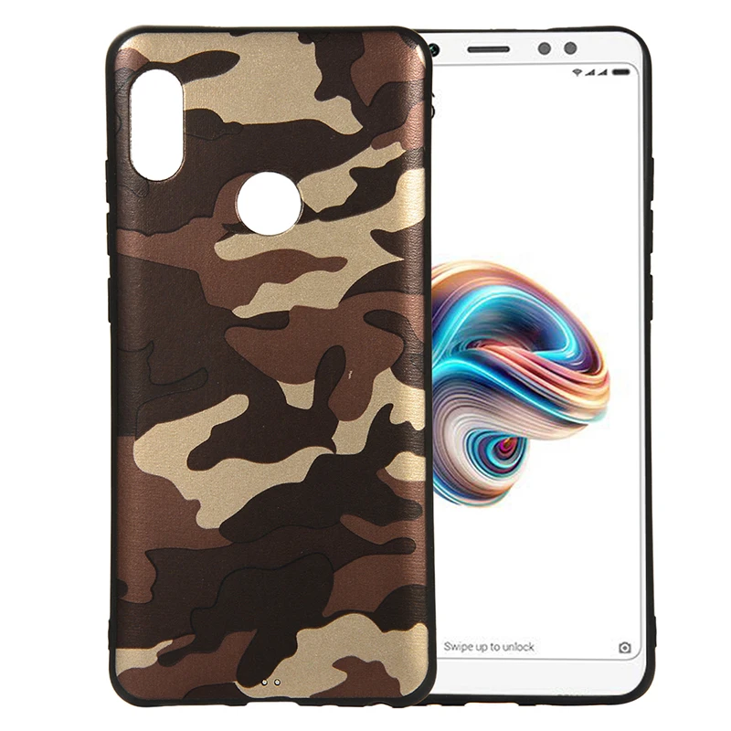 Армейский зеленый камуфляж Чехол для Xiaomi Redmi 4X 4A Note 5 Pro Plus 6 6A S2 YS F1 A1 a2 Мягкие TPU