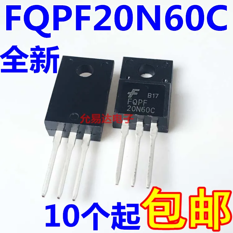 10 шт./лот New FQPF20N60C 20N60C 20A 600V TO 220F MOS FET|Интегральные схемы| |