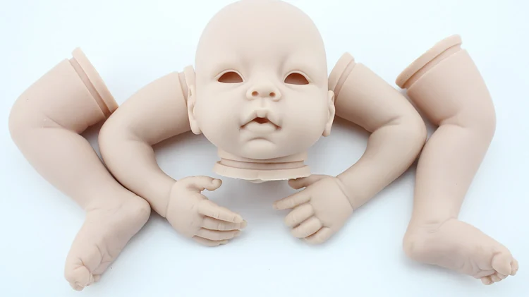 

Soft Silicone Reborn Doll Kit Unpainted Parts DIY Accessories Kits Vinyl Baby Toys Dolls Realistic Girls Toys for Children